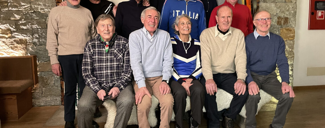 Alberto Tomba in occasione dei 50 anni della Valanga Azzurra.
